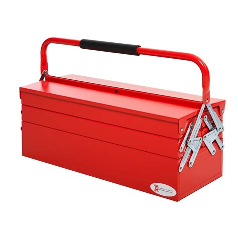 DURHAND Metal Cantilever Toolbox 5 Tray Storage 